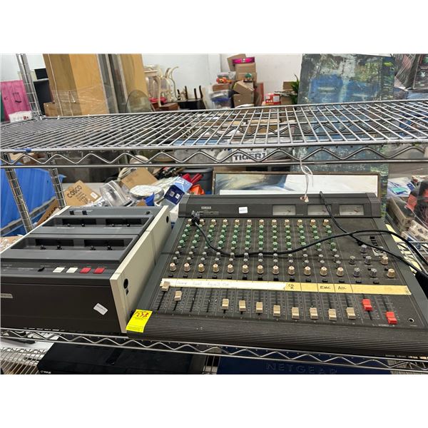 1 Yamaha MC1202 Mixing Board, Sony CCP1300 Audio Cassette Duplicator