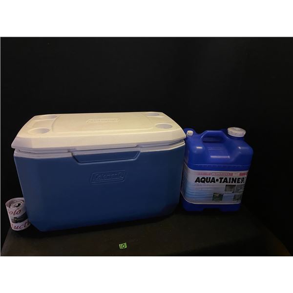 Cooler by Coleman, 7 gallon water bottle for camping