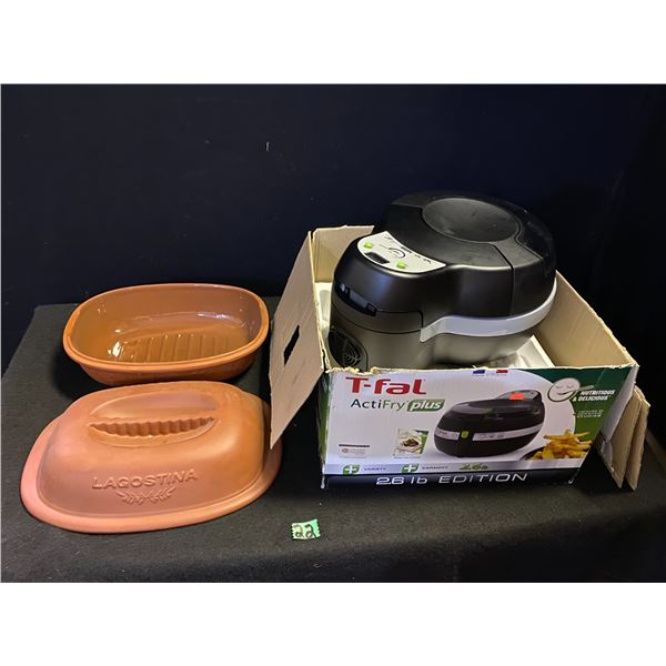 T-fall airfrier, Logostina baking dish with lid