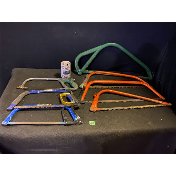 Assorted lot of hand saws