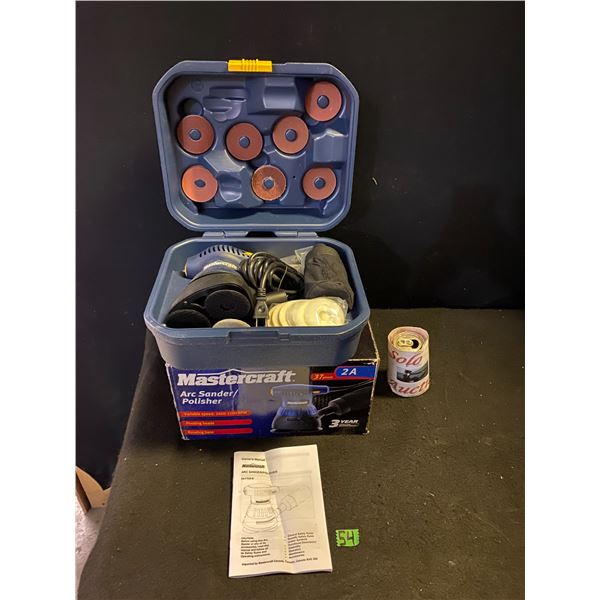 Mastercraft arc sander/polisher kit with carrying case
