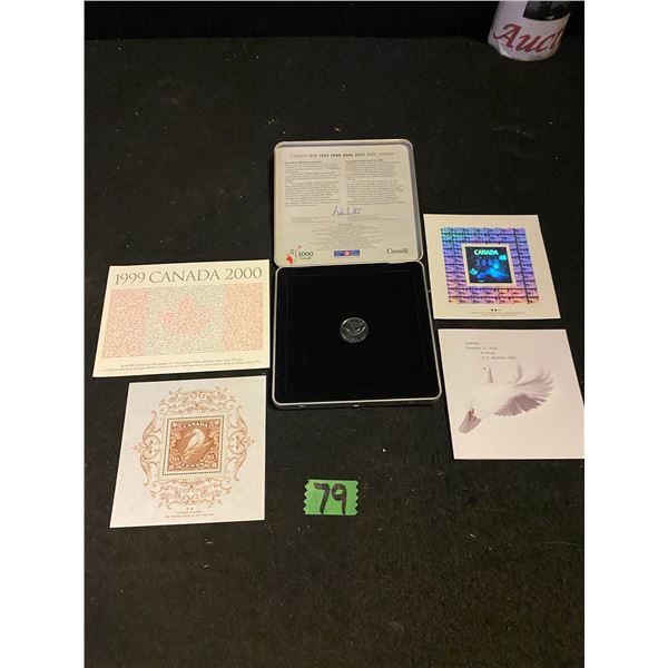 1999 Canadian collector's coin and stamp set