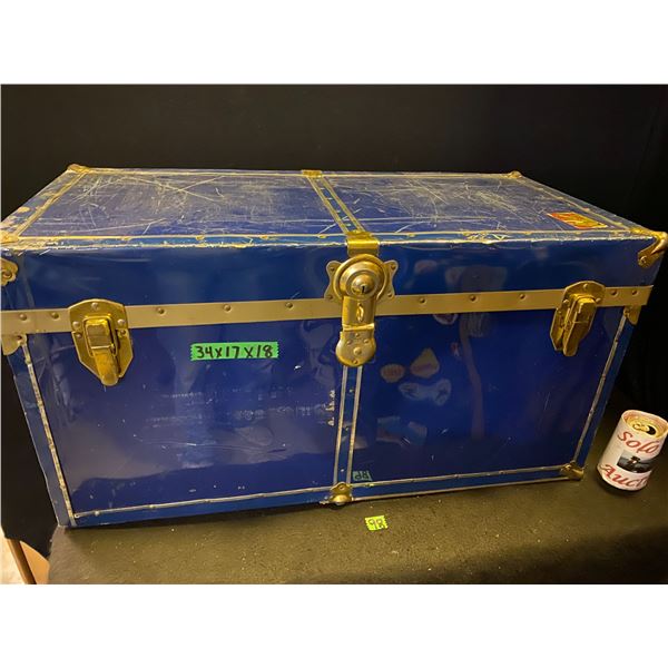 Storage trunk 34" x 17" x 18" perfect for storing family memories