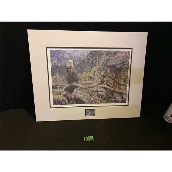 The Watcher print by Paul Rannin, 1995 numbered print 1292/4950