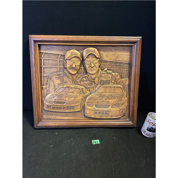 Dale Earnhardt and Dale Earnhardt Jr wall art