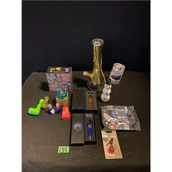 Assorted marijuana smoking devices