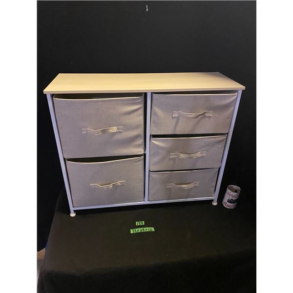 Storage shelf with baskets 33" x 28" x 12"