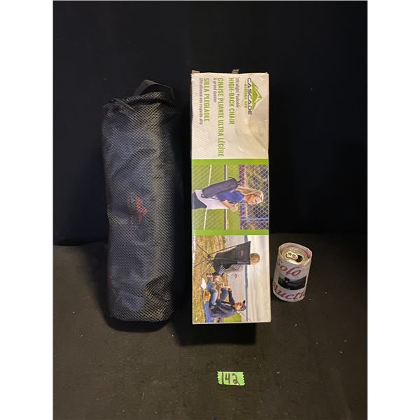 High back camping chair