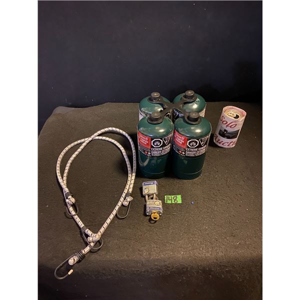 Lot of assorted items including propane cans and more