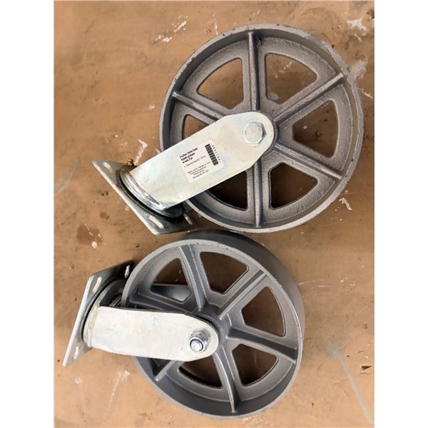 8" swivel castor wheels