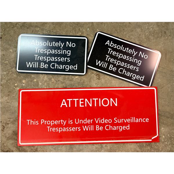 Anti Trespassing Signs
