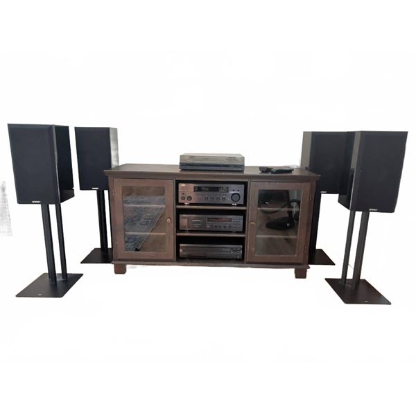 Kenwood KD-291R Turntable, Yamaha Stereo System, Energy C-2 Speakers