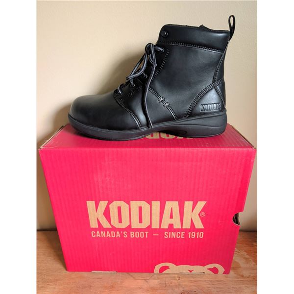 New Kodiak Ayton Women's Black Leather Safety Boots, Size 8
