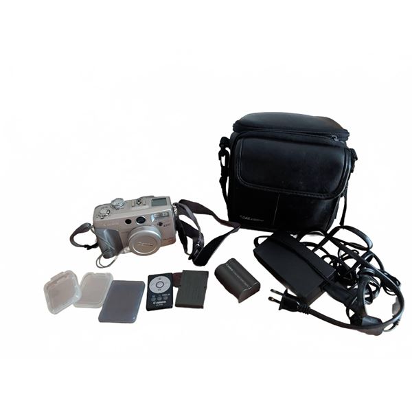 Canon PowerShot G2 4.0MP Digital Camera Bundle with Charger, Remote, Battery, Case