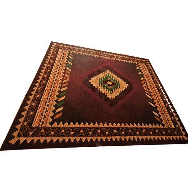 Southwestern Style Area Rug, Geometric Pattern, 8x10 Feet