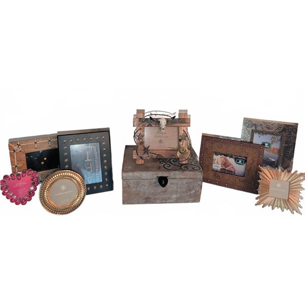 Picture Frames, Decorative Wood Box, Notepad & More