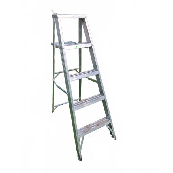 Four-Step Aluminum Folding Ladder