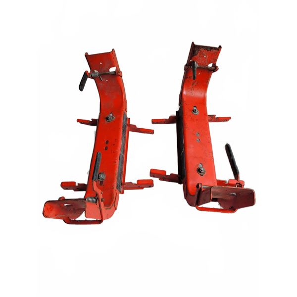 Metal Snowmobile Dollies with Instruction Plaque