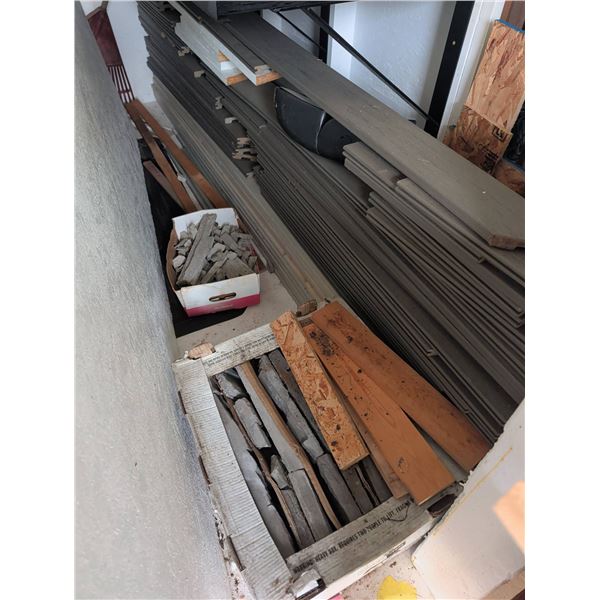 Composite Deck Boards and Exterior Stone Tiles Assortment