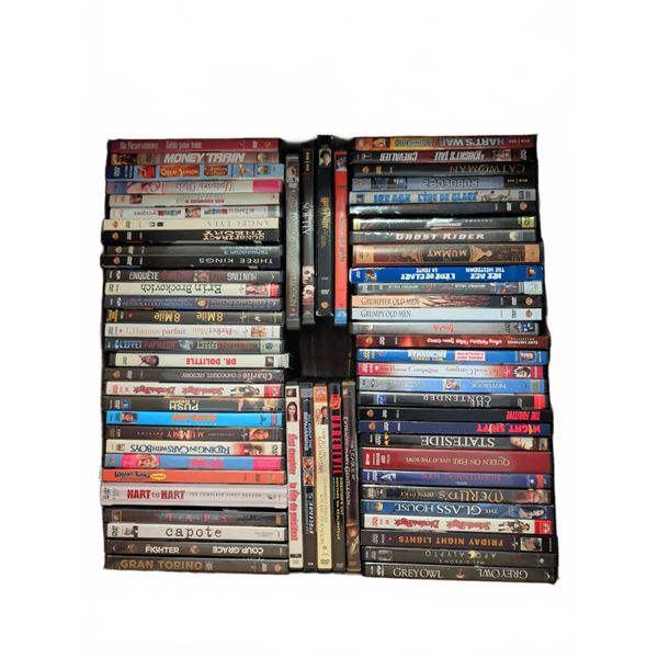 48 Assorted Movie DVDs in Box
