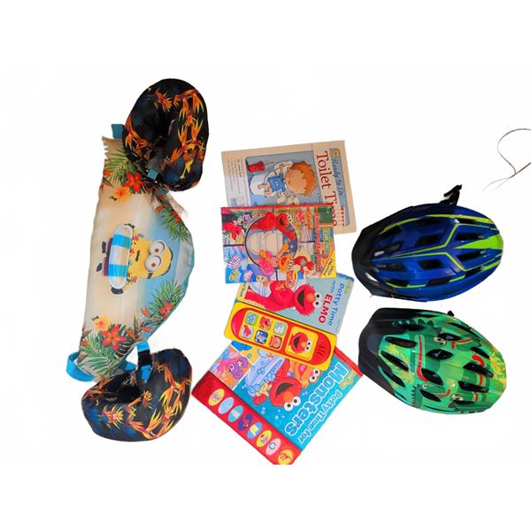 Children’s Potty Training Books, Bike Helmets and Pool Float Set