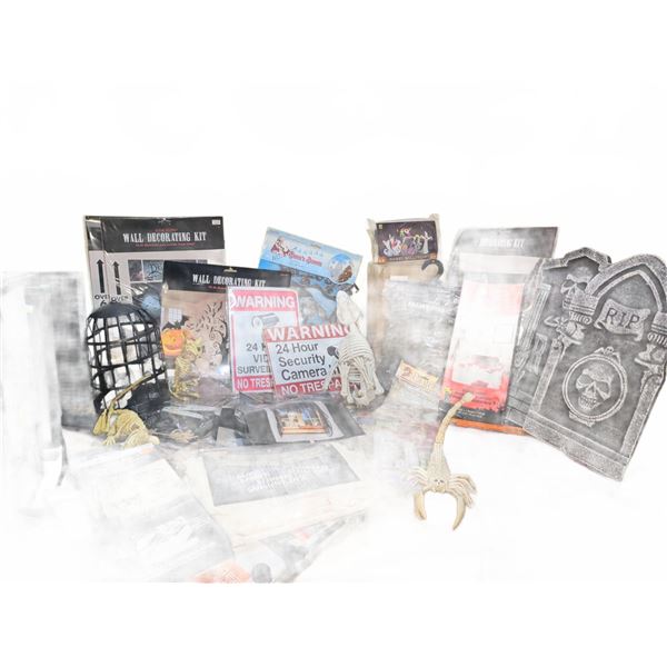Large Assorted Halloween Decoration and Prop Lot