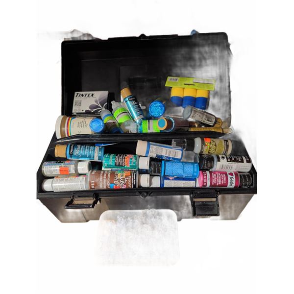 Acrylic Paint Bottles With Storage Box and Suction Cups