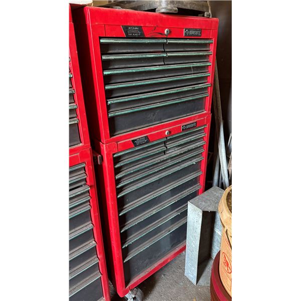 Husky Multi-Drawer Stacking Tool Chest w/ Top Chest on Bottom Cabinet 26" x 17.5" x 61.5"H