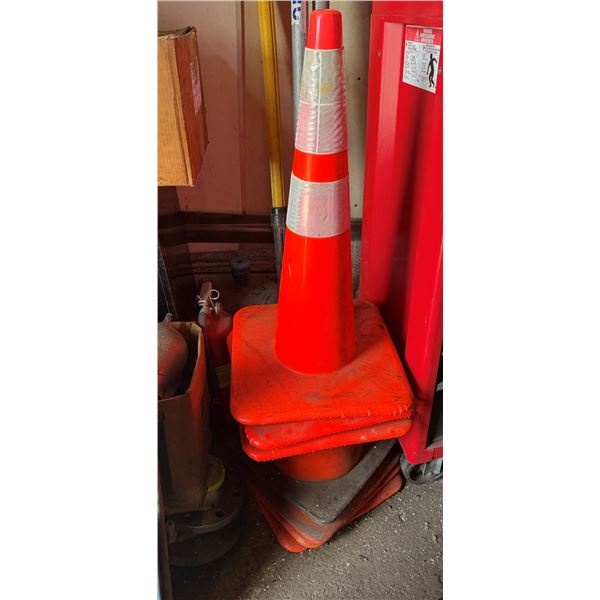 Multiple Traffic Safety Cones