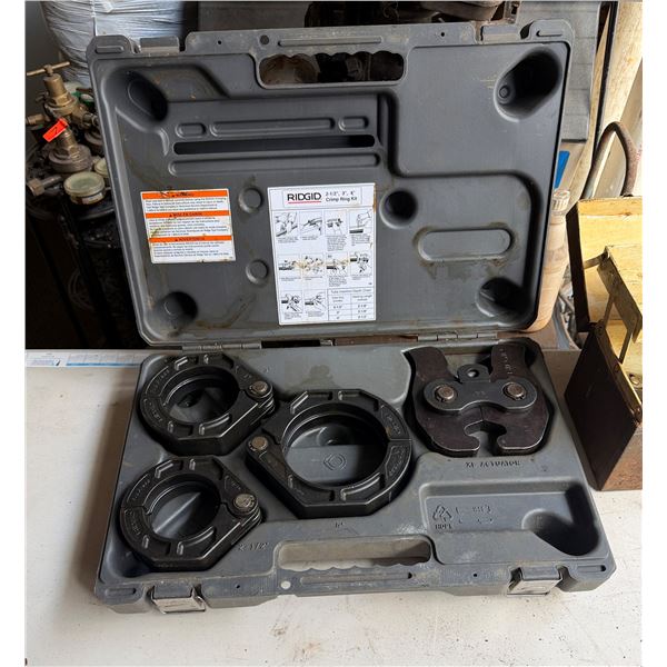 Ridgid Pro Press 2-1/2", 3", 4" Crimp Ring Kit w/ Actuator in Hard Case