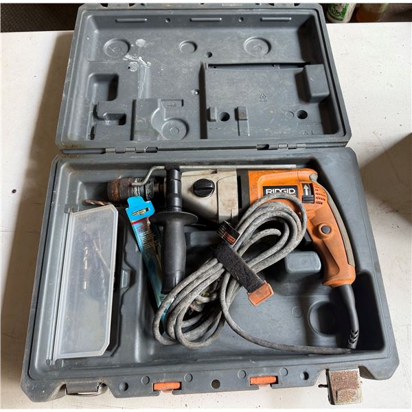 Ridgid R5010 Corded Heavy-Duty Hammer/Pulse Drill in Hard Case