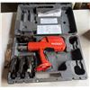 Image 1 : Ridgid Compact Press Tools w/ Multiple Crimp Press Jaws in Hard Case (leaks oil)