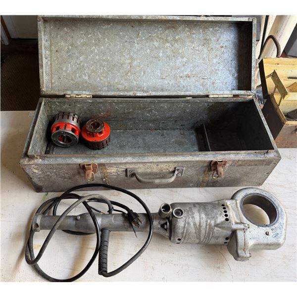 Collins 151 Corded Power Drive Pipe Threader w/ Die Heads in Hard Case