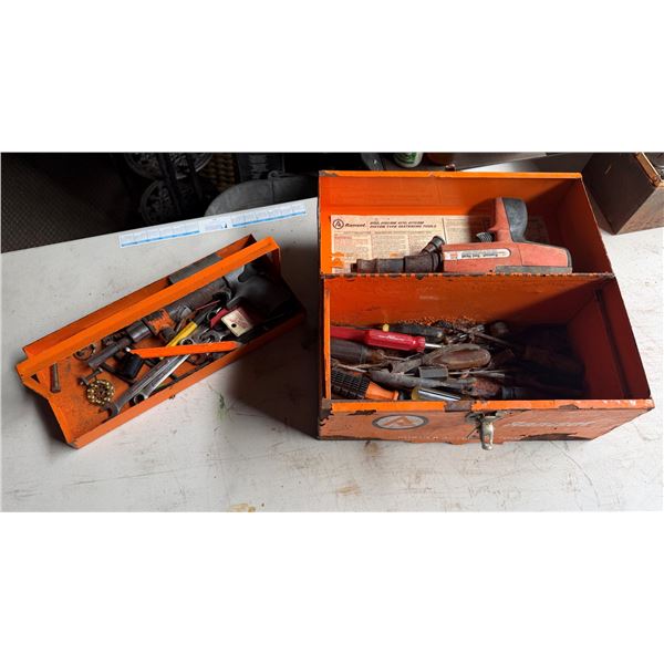 Ramset D60 Red Head Powder Actuated Gun w/ Misc Hand Tools in Hard Case