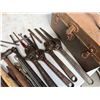 Image 4 : Multiple Hand Tools in Metal Case: Crescent Wrenches, Hammers, Pliers, Files, etc