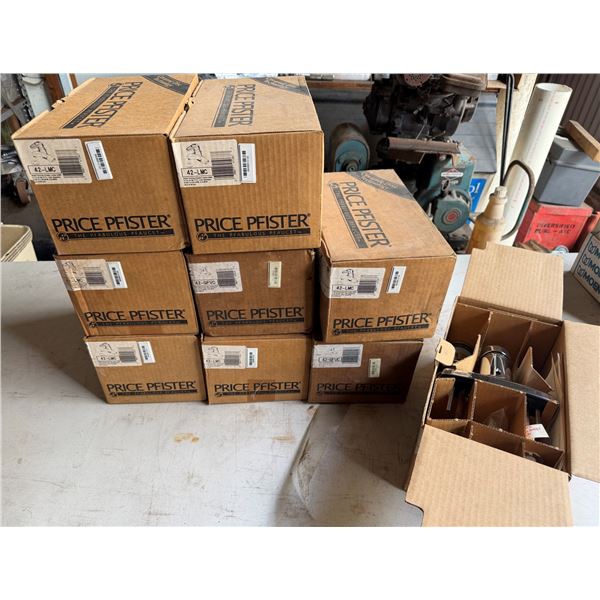 Qty 9 Price Pfister 42-LMC Centerset Faucets & 42-GFVC Single Control Faucets New in Boxes