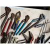 Image 6 : Multiple Hand Tools: Vise-Grips, Pliers, Channel Locks, Screwdrivers, Hacksaw, Tin Snips, etc