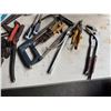 Image 9 : Multiple Hand Tools: Vise-Grips, Pliers, Channel Locks, Screwdrivers, Hacksaw, Tin Snips, etc