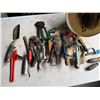 Image 2 : Multiple Hand Tools: Pipe Wrench, Trowel, Pliers, Screwdrivers, Sockets, Extensions, Scraper, etc