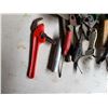 Image 3 : Multiple Hand Tools: Pipe Wrench, Trowel, Pliers, Screwdrivers, Sockets, Extensions, Scraper, etc