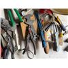 Image 6 : Multiple Hand Tools: Pipe Wrench, Trowel, Pliers, Screwdrivers, Sockets, Extensions, Scraper, etc