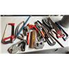 Image 1 : Multiple Hand Tools: Saws, Bolt Cutters, Pry Bar, Pipe Cutters, Clamps, etc