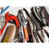 Image 6 : Multiple Hand Tools: Saws, Bolt Cutters, Pry Bar, Pipe Cutters, Clamps, etc