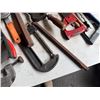 Image 9 : Multiple Hand Tools: Saws, Bolt Cutters, Pry Bar, Pipe Cutters, Clamps, etc