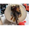 Image 4 : Multiple Hand Tools: Wrenches, Ratchet & Sockets, Pry Bar, Pipe Cutter, etc