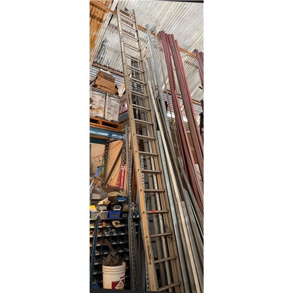 Metal Round-Rung Extension Ladder