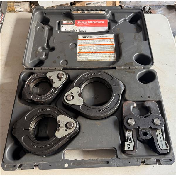 Ridgid Pro Press Fitting System w/ Crimp Press Rings in Hard Case