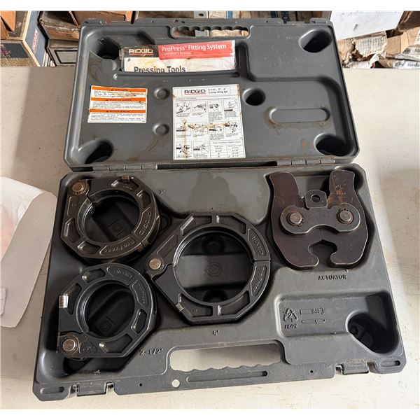 Ridgid Pro Press 2-1/2", 3", 4" Crimp Ring Kit in Hard Case