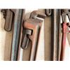 Image 4 : Qty 2 Large Pipe Wrenches, Chain Pipe Wrench & Bolt Cutters