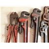 Image 2 : Qty 4 Large Pipe Wrenches, Chain Wrench, Bolt Cutters & W.A. Whitney Hand Punch
